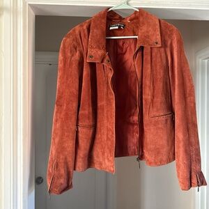 Vintage Nancy Bolen City Girl suede leather jacket size L
